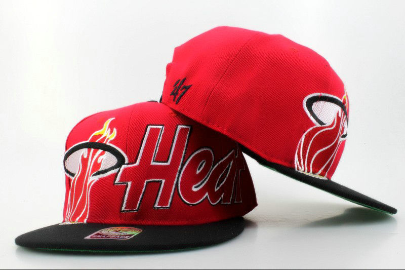 Miami Heat Snapback Hat QH 0606